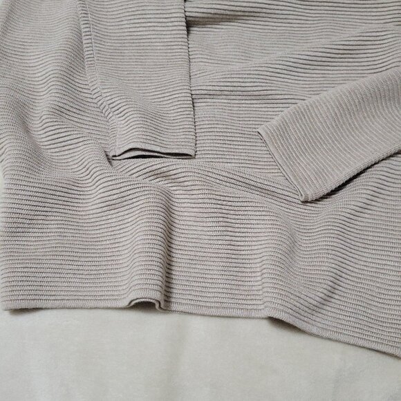 Aritzia Wilfred sz M-L Campanule Silk Cashmere Cotton Sweater Dress Grey Beige - Picture 9 of 15